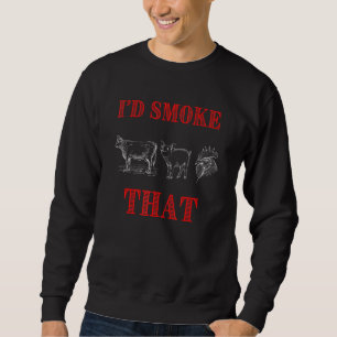 Sweatshirt J'Ai Fumé Cette Fête Qui Grille En Disant Vintage