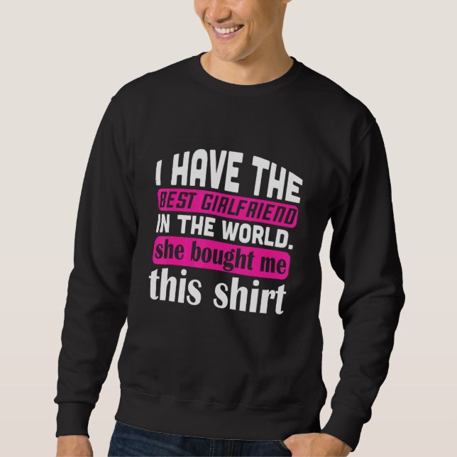 Sweatshirt J'ai la meilleure citation de copine pour petit am (Devant)