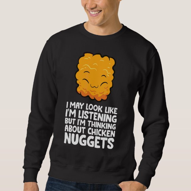 Sweatshirt J'ai l'air d'écouter, je pense à N (Devant)