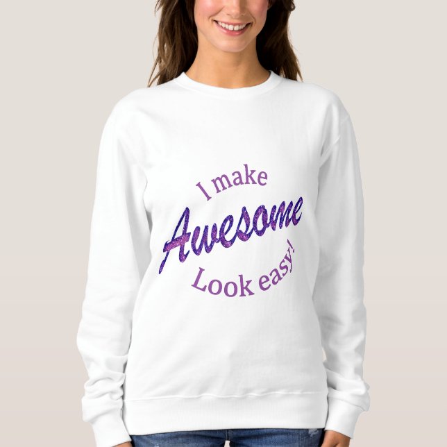 Sweatshirt J'Ai L'Air Facile (Devant)