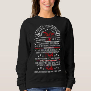 Sweatshirt J'Ai Mon Freaking Belle Fête des pères Papa Vinta