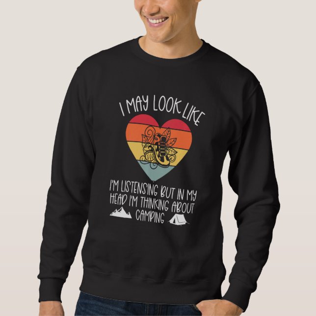 Sweatshirt J'Ai Peut-Être L'Air D'Être En Train D'Écouter Des (Devant)
