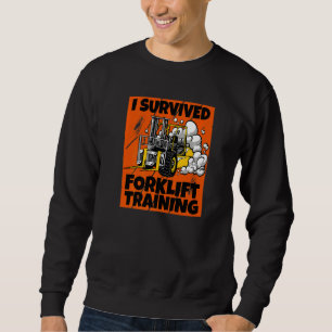 Sweatshirt J'Ai Survécu À La Formation De Remorque Nouveau Co