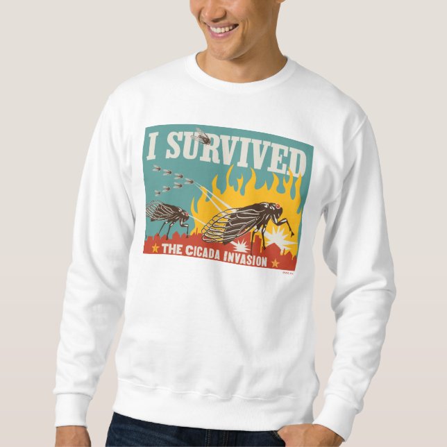 Sweatshirt J'ai survécu à l'invasion du Canada (Devant)