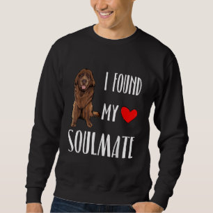 Sweatshirt J'Ai Trouvé Mon Âne Amoureux des chiens Terre-Neuv