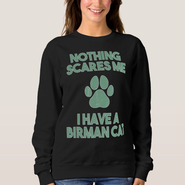 Sweatshirt J'Ai Un Birman (Devant)