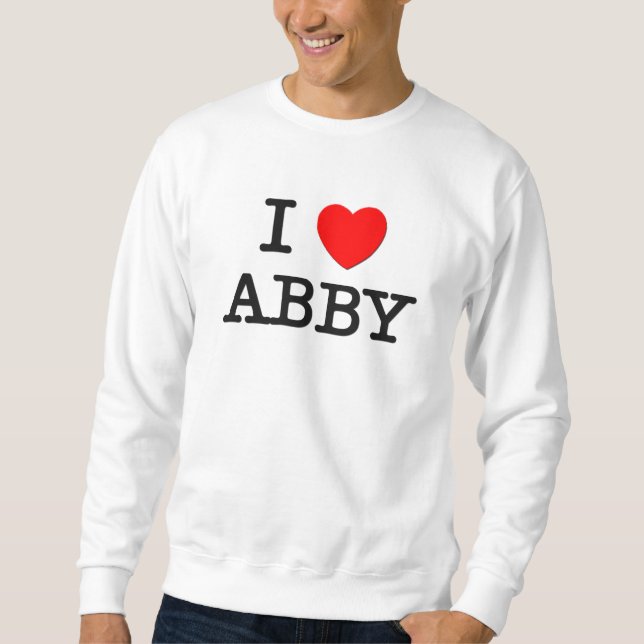 Sweatshirt J'aime Abby (Devant)
