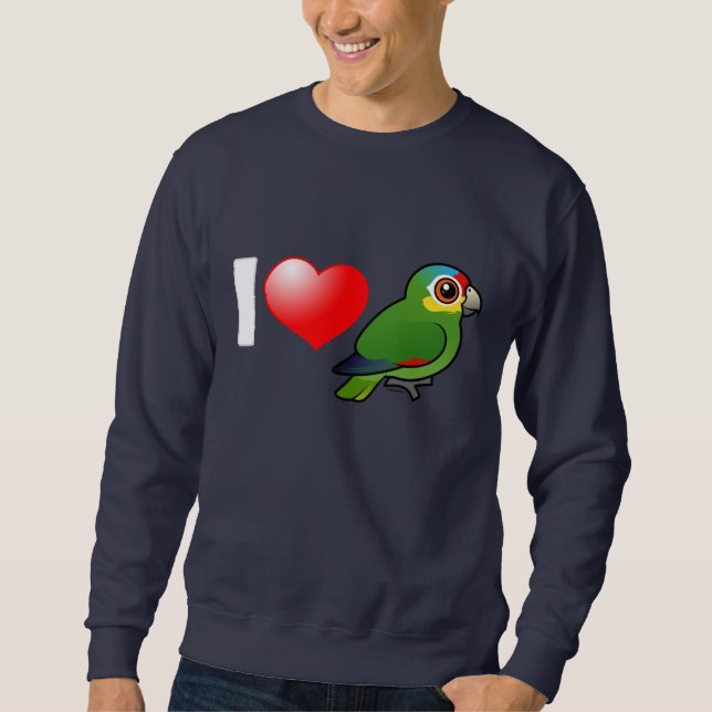 Sweatshirt J'aime Amazone Rouges-lored (Devant)