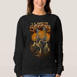 Sweatshirt J'aime ça Spooky Creepy Goth Citrouille Halloween