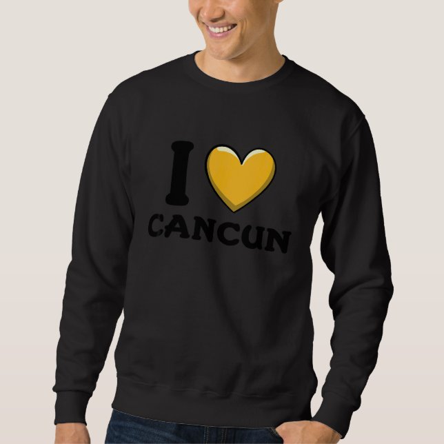 Sweatshirt J'aime Cancun Mexique 6 (Devant)