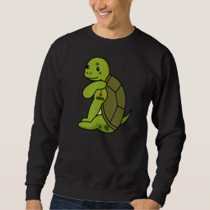 Sweatshirt J'Aime Grand-Mère Tatouage Tortue Grand-Mère Anima