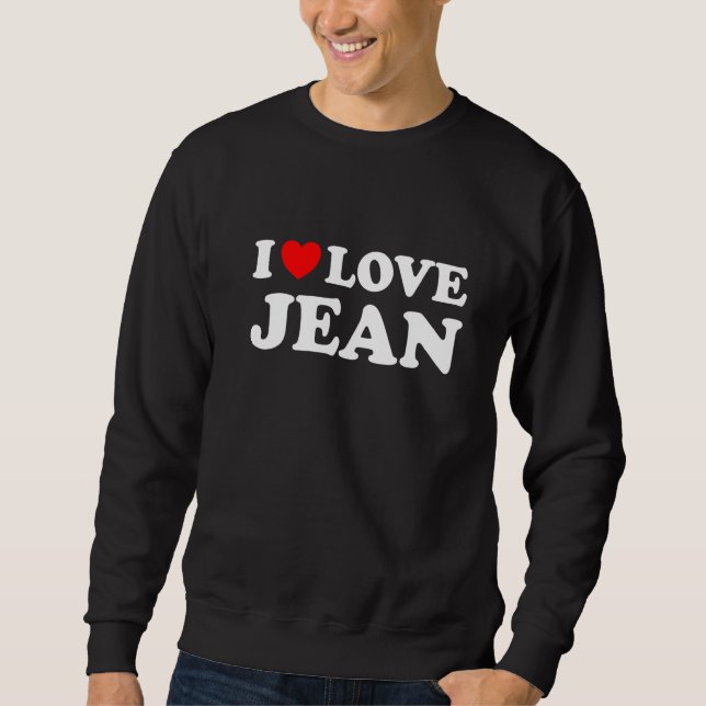 Sweatshirt J'aime Jean J'adore Jean   (Devant)