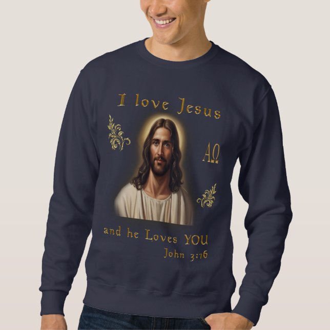 Sweatshirt J'aime Jésus (Devant)