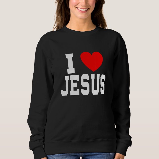 Sweatshirt J'aime Jésus (Devant)