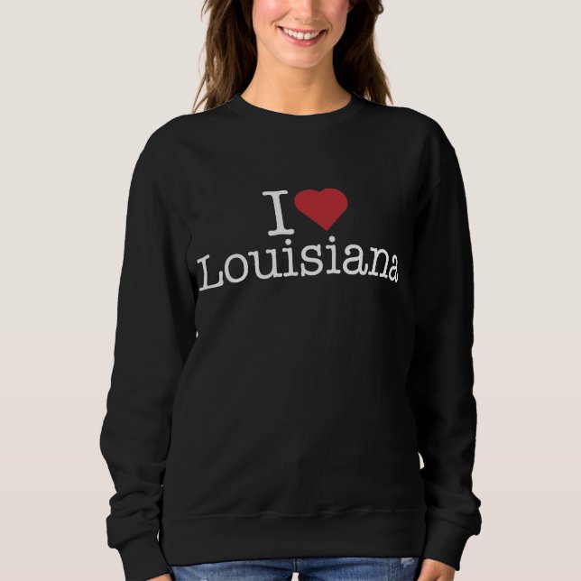 Sweatshirt J'aime la Louisiane (Devant)