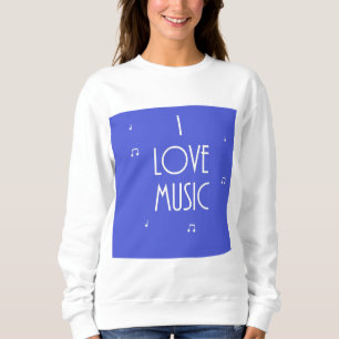 Sweatshirt j'aime la musique