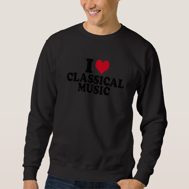 Sweatshirt J'aime la musique classique (Devant)
