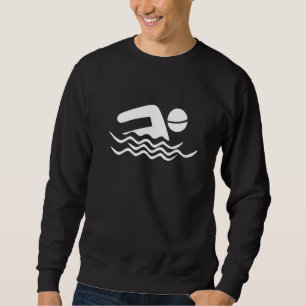 Sweatshirt J'aime la natation Fière nageuse Entraîneur de nat