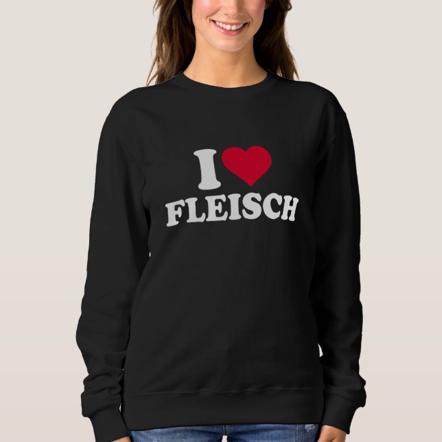 Sweatshirt J'aime la viande (Devant)