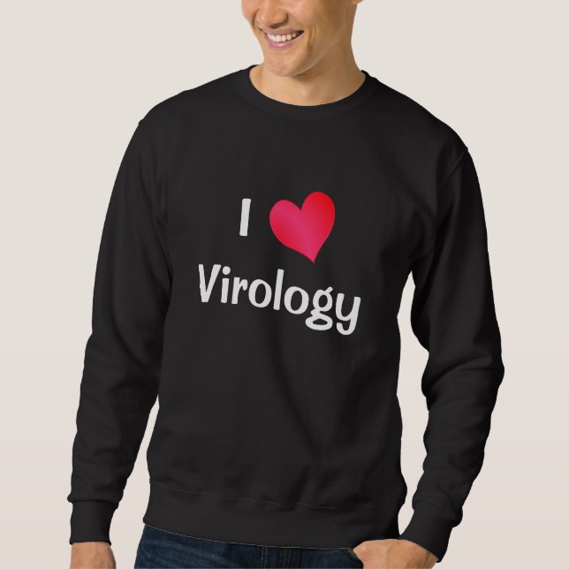 Sweatshirt J'aime la virologie (Devant)