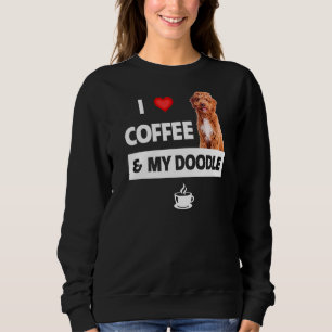 Sweatshirt J'Aime Le Café Et Mon Doodle Doré Chien Maman Papa