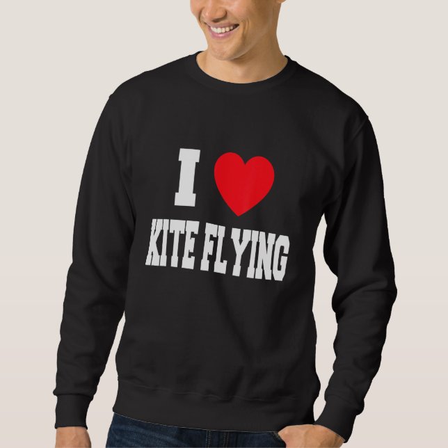 Sweatshirt J'aime le cerf-volant (Devant)