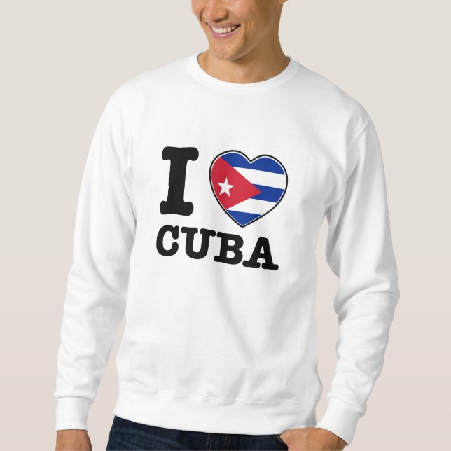 Sweatshirt J'aime le Cuba (Devant)