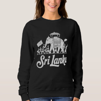 Sweatshirt J'aime le drapeau du Sri Lanka, pays d'origine fie