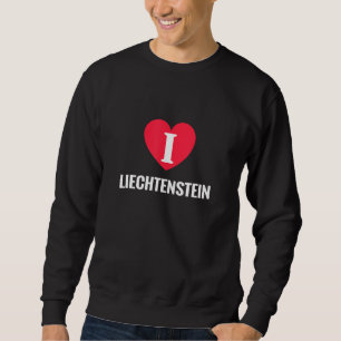 Sweatshirt J'aime le Liechtenstein Pays natal patriotique Voy