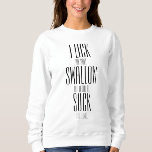 SWEATSHIRT J'AIME LE PASSEREL ET LE SUCK