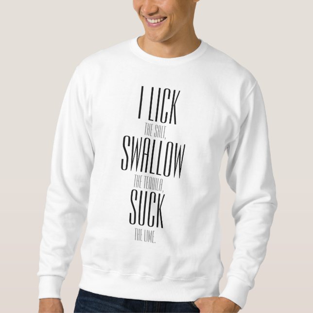 SWEATSHIRT J'AIME LE PASSEREL ET LE SUCK (Devant)