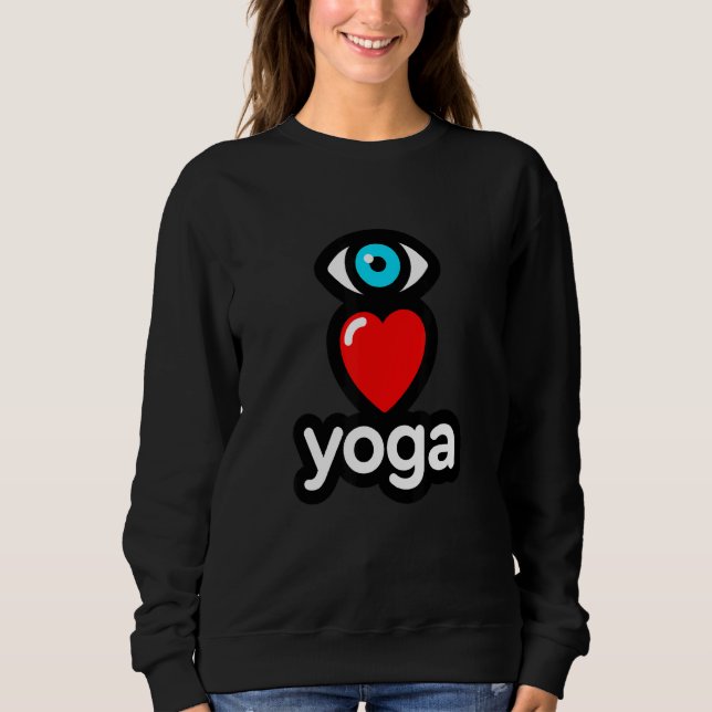 Sweatshirt J'aime le yoga (Devant)