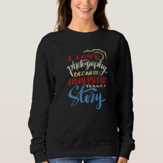 Sweatshirt J'aime les accessoires de fond de photographie cam