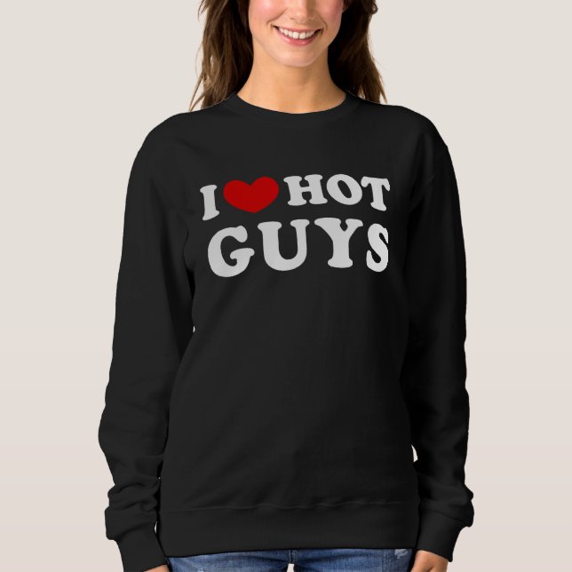 Sweatshirt J'Aime Les Chauds, Je Coeur Les Chauds (Devant)