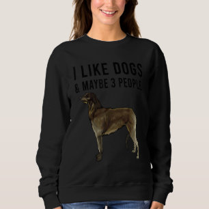 Sweatshirt J'aime les chiens Scottish Deerhound et peut-être