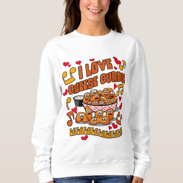 Sweatshirt J'Aime Les Courbes De Fromage ! (Devant)