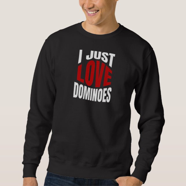 Sweatshirt J'Aime Les Dominos (Devant)