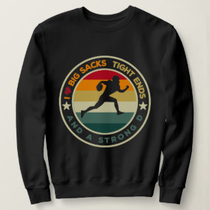 Sweatshirt J'aime les gros sacs à bout serré et un pied D for