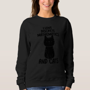 Sweatshirt J'aime les maths et les chats Mathématiques disc