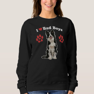 Sweatshirt J'Aime Les Mauvais Garçons Homme Frontière Collie