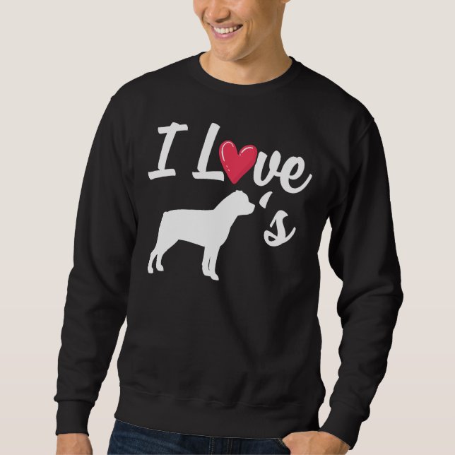 Sweatshirt J'aime les Rotties (Devant)