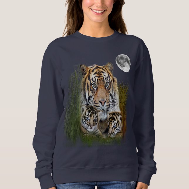 Sweatshirt J'aime les tigres (Devant)