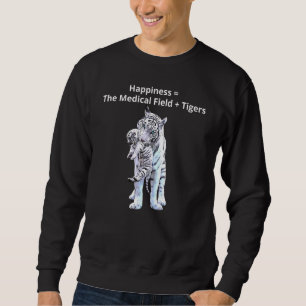Sweatshirt J'Aime Les Tigres Pour Les Gens Dans L'Anim De Cha