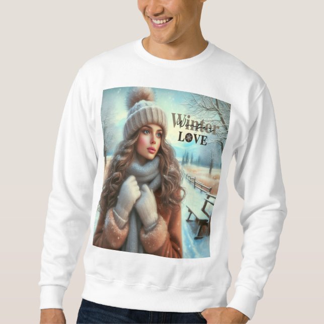 Sweatshirt J'aime l'hiver (Devant)