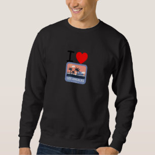 Sweatshirt J'aime Los Angeles Californie Cool I Heart LA