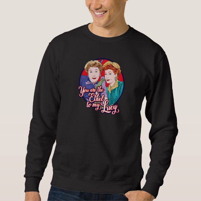 Sweatshirt J'Aime Lucy Ethel À Ma Lucy (Devant)