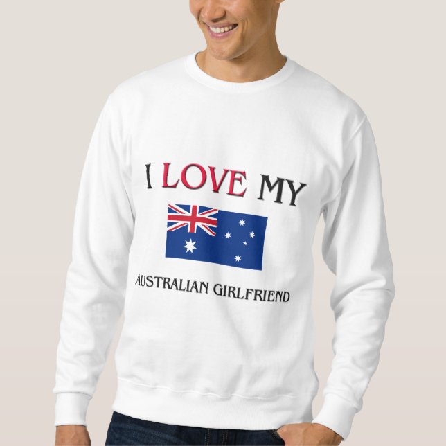 Sweatshirt J'Aime Ma Fille Australienne (Devant)