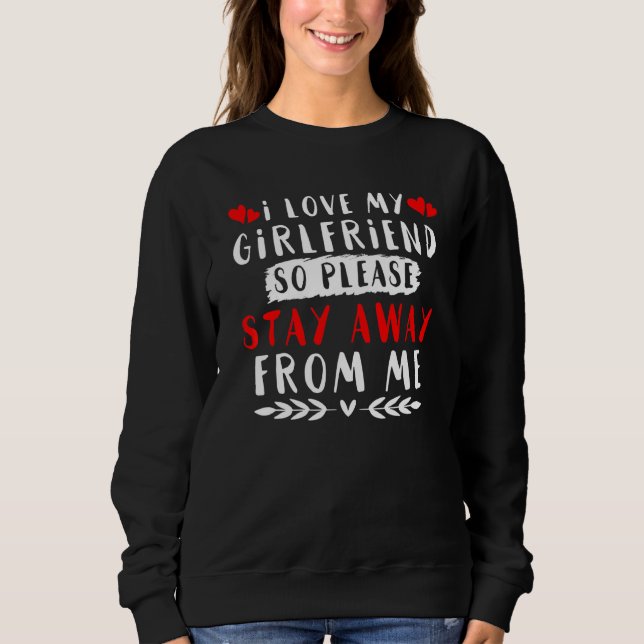 Sweatshirt J'aime ma petite amie (Devant)