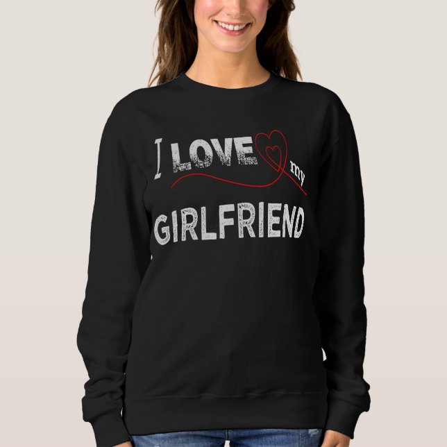 Sweatshirt J'aime ma petite amie (Devant)