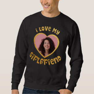 Sweatshirt J'Aime Ma Petite Amie Personnalisée